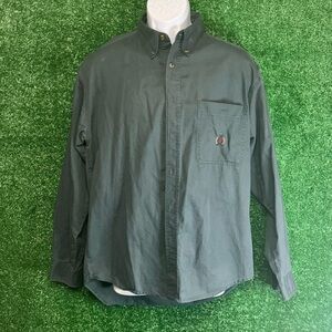 Bugle Boy Green Casual Button Down Shirt